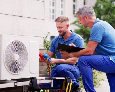 Industrial,Air,Conditioning,Technician.,Hvac,Cooling,System,Repair